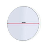 90cm Round Wall Mirror Bathroom Makeup Mirror by Della Francesca - Extra Image