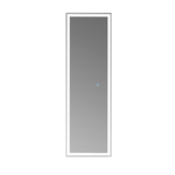 LED Full Length Mirror Standing Floor Makeup Wall Light Mirror 1.6M - Top-Down View