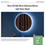 70cm LED Wall Mirror Bathroom Mirrors Light Decor Round - Extra Image