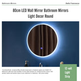90cm LED Wall Mirror Bathroom Mirrors Light Decor Round - Extra Image