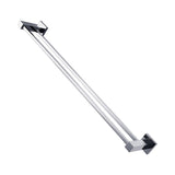 Double Classic Chrome Towel Bar Rail Bathroom - Top-Down View
