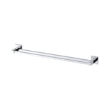 Double Classic Chrome Towel Bar Rail Bathroom - Rear View
