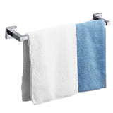 Classic Chrome Towel Bar Rail Bathroom - Rear View