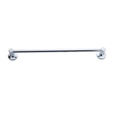 Classic Chrome Towel Bar Rail Bathroom - Top-Down View