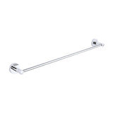 Classic Chrome Towel Bar Rail Bathroom - Close-Up Angle