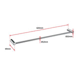 Single Towel Rail - 615mm