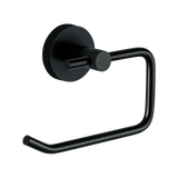 Classic Toilet Paper Holder Matte Black Finish - Top-Down View