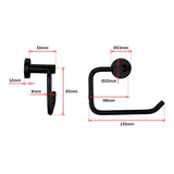 Classic Toilet Paper Holder Matte Black Finish