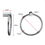Towel Ring Rail Grade 304 Stainless Steel 18cm - Extra Image