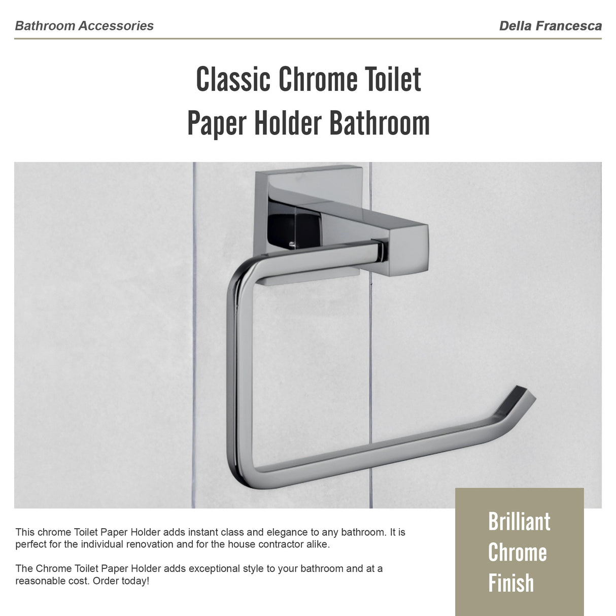 Chrome Toilet Paper Holder