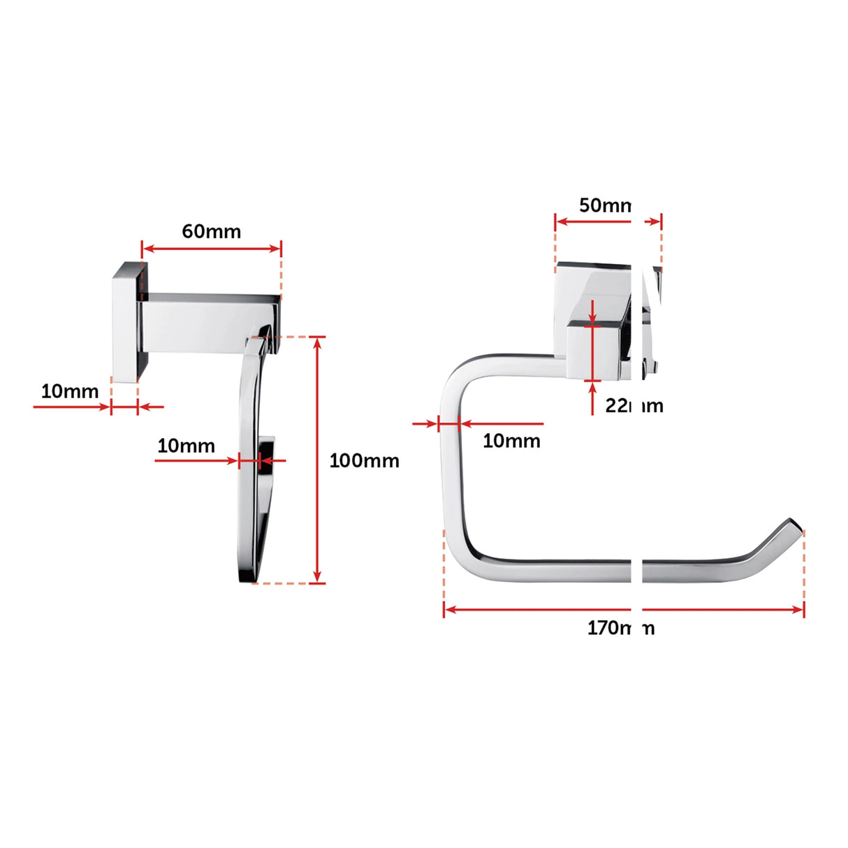 Chrome Toilet Paper Holder