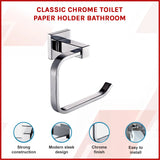 Chrome Toilet Paper Holder - Front View