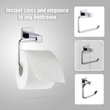 Chrome Toilet Paper Holder - Low Angle