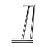 Double Towel Rail Grade 304 Stainless Steel 620mm - Top-Down View