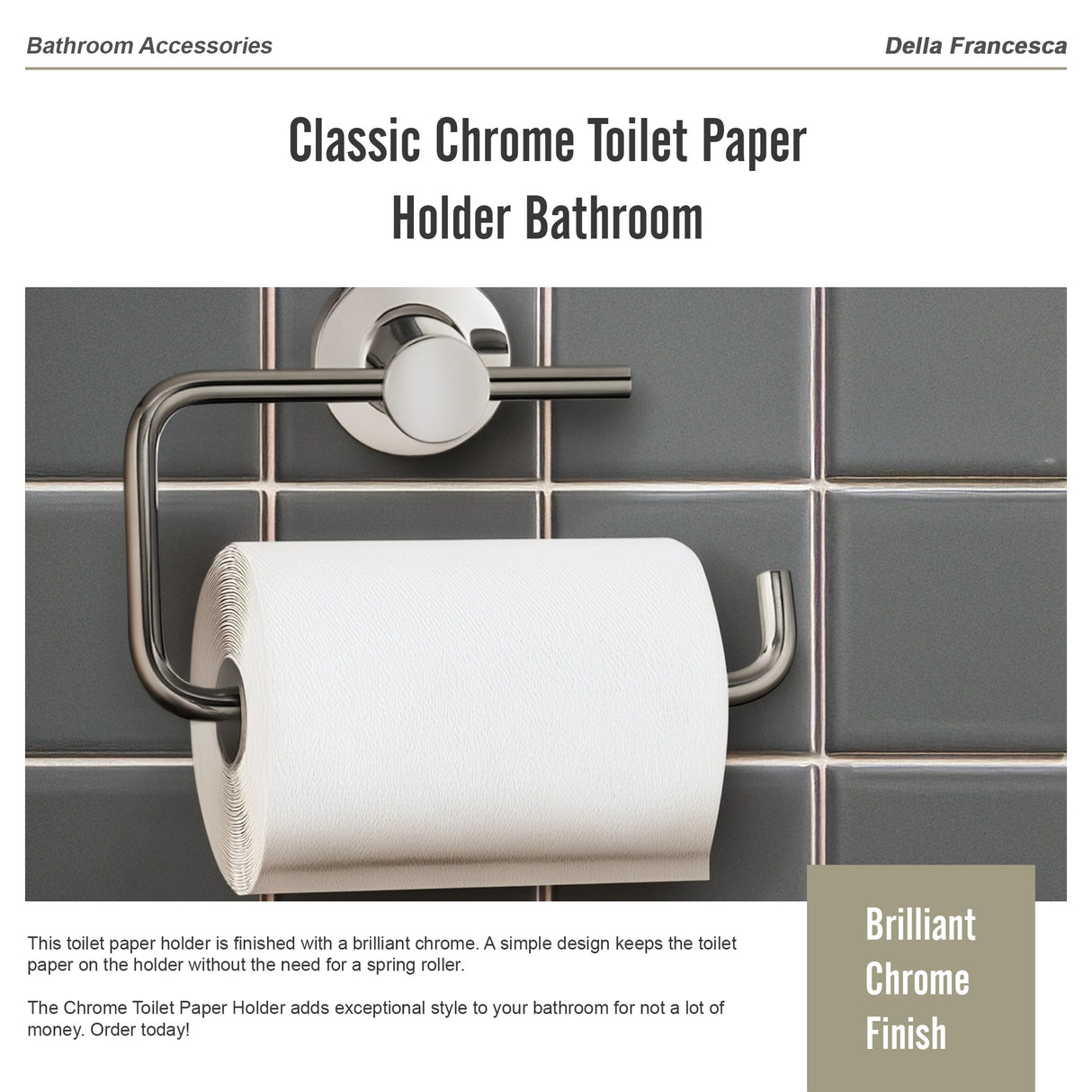 Chrome Toilet Paper Holder