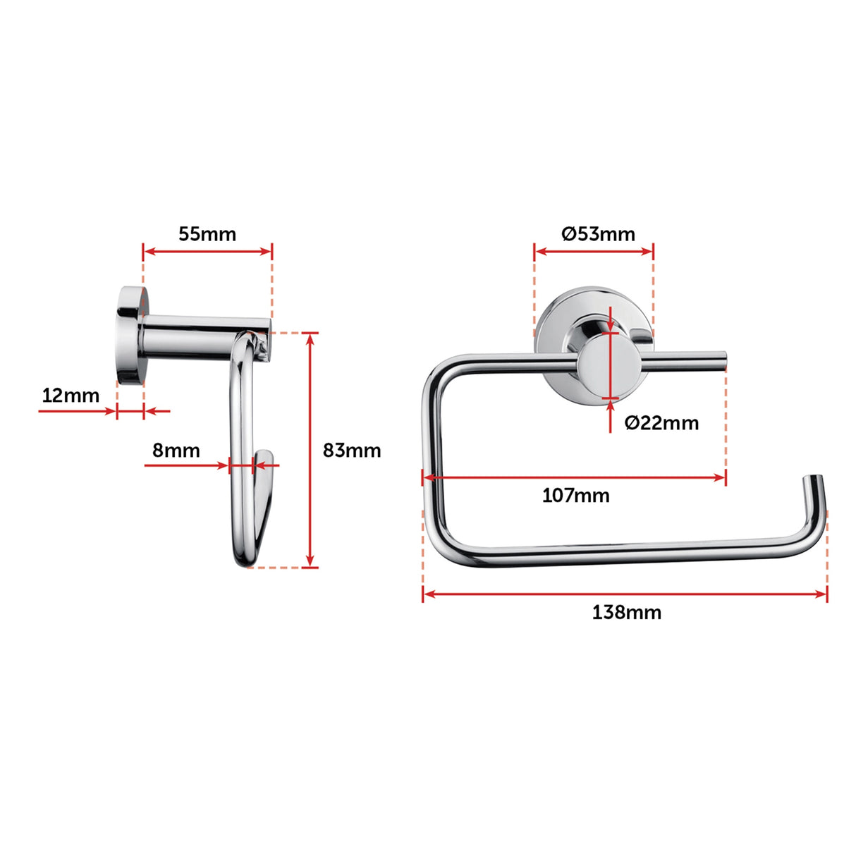 Chrome Toilet Paper Holder