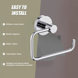 Chrome Toilet Paper Holder - Side View