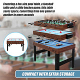 4FT 3-in-1 Games Foosball Soccer Hockey Pool Table - Extra Image