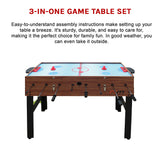 4FT 3-in-1 Games Foosball Soccer Hockey Pool Table - Extra Image