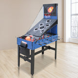 4FT 12-in-1 Combo Games Tables Foosball Soccer Basketball Hockey Pool Table Tennis