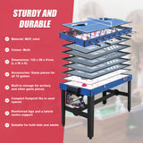 4FT 12-in-1 Combo Games Tables Foosball Soccer Basketball Hockey Pool Table Tennis - Side View