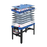 4FT 12-in-1 Combo Games Tables Foosball Soccer Basketball Hockey Pool Table Tennis - 45-Degree Angle
