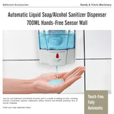Automatic Liquid Soap/Alcohol Sanitizer Dispenser 700ML Hands-Free Sensor Wall - Extra Image