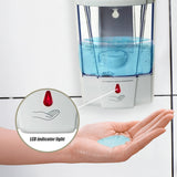 Automatic Liquid Soap/Alcohol Sanitizer Dispenser 700ML Hands-Free Sensor Wall - Close-Up Angle