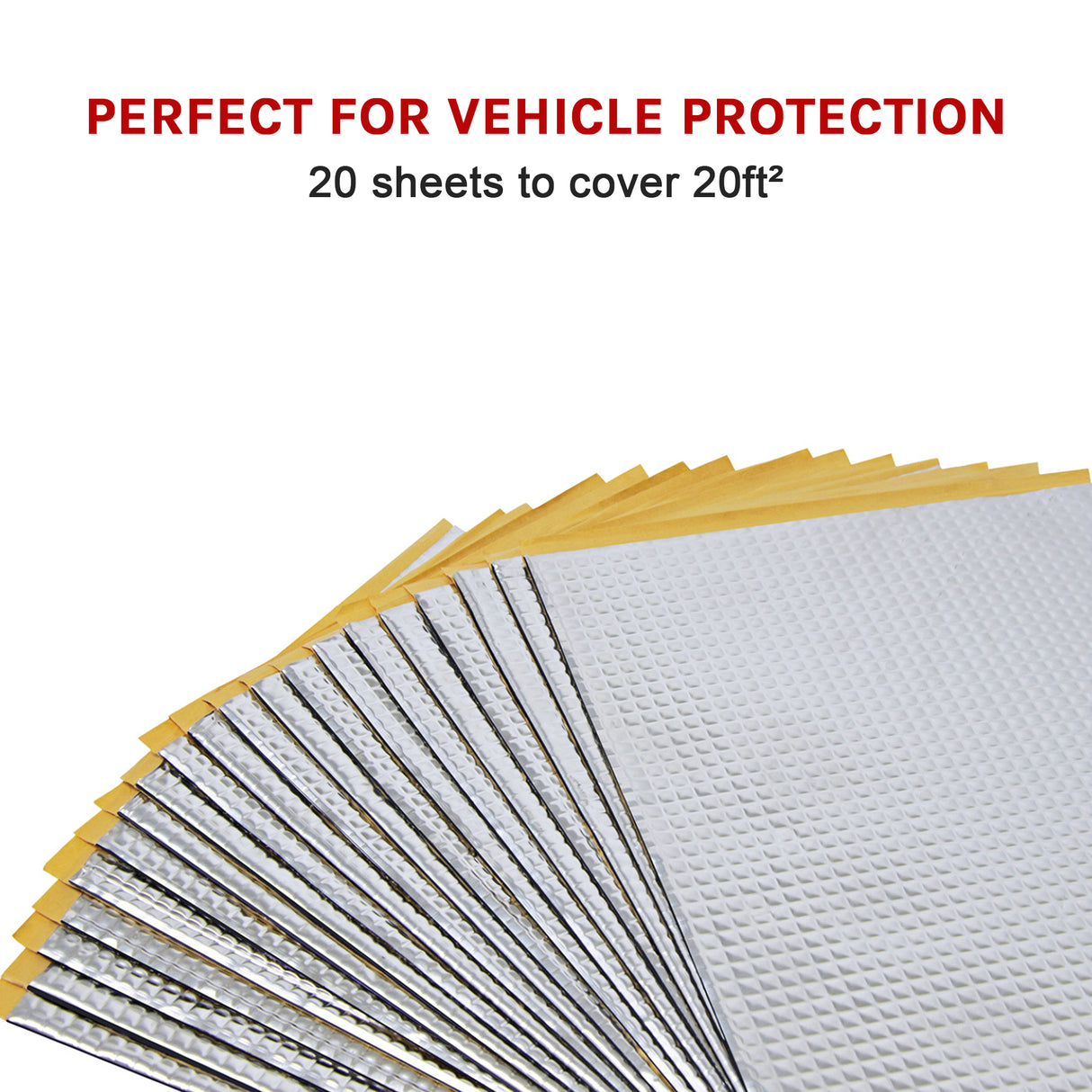 Sound Deadening Dead Mat 20 Sheets 20sq.ft Car Vibration Proofing