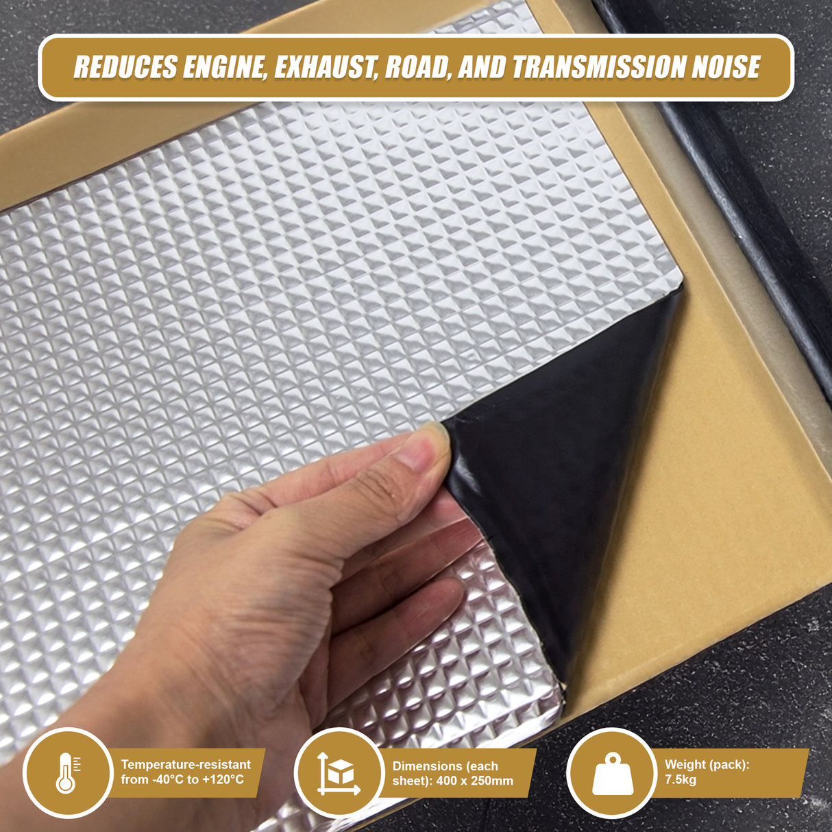 Sound Deadening Dead Mat 20 Sheets 20sq.ft Car Vibration Proofing