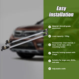 Universal Car Top Roof Rail Rack Cross Bar Aluminium Lockable 1350MM - Side View