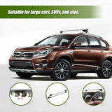 Universal Car Top Roof Rail Rack Cross Bar Aluminium Lockable 1350MM - Close-Up Angle