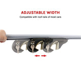 Universal Car Top Roof Rail Rack Cross Bar Aluminium Lockable 1350MM - Low Angle