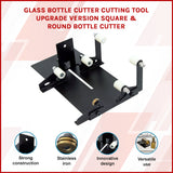 Glass Bottle Cutter Cutting Tool Upgrade Version Square & Round Bottle Cutter - Front View