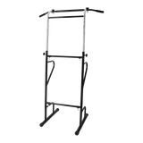 Adjustable Power Tower Dip Bar Pull Up Stand Fitness Station - Rear View