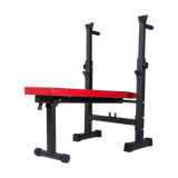 Folding Flat Weight Lifting Bench Body Workout Exercise Machine Home Fitness - Rear View