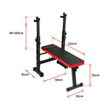 Folding Flat Weight Lifting Bench Body Workout Exercise Machine Home Fitness - Low Angle