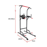 Power Tower Chin Up Bar Push Pull Up Knee Raise Weight Bench Gym Station - Extra Image