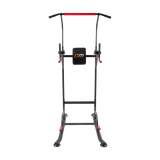 Power Tower Chin Up Bar Push Pull Up Knee Raise Weight Bench Gym Station - Top-Down View