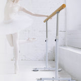 Wooden Portable Ballet Bar Stretch Barre Dance Bar 1.5M Freestanding Ballet Bar
