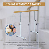 Wooden Portable Ballet Bar Stretch Barre Dance Bar 1.5M Freestanding Ballet Bar
