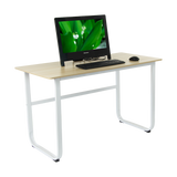 Wood & Steel Solid Computer Desk Home Office Furniture