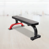 Fitness Flat Bench Weight Press Gym Home Strength Training Exercise - Front View
