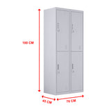 Four-Door Office Gym Shed Storage Locker - Extra Image