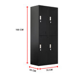Four-Door Office Gym Shed Storage Locker - Extra Image