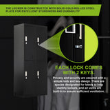 Four-Door Office Gym Shed Storage Locker - Extra Image
