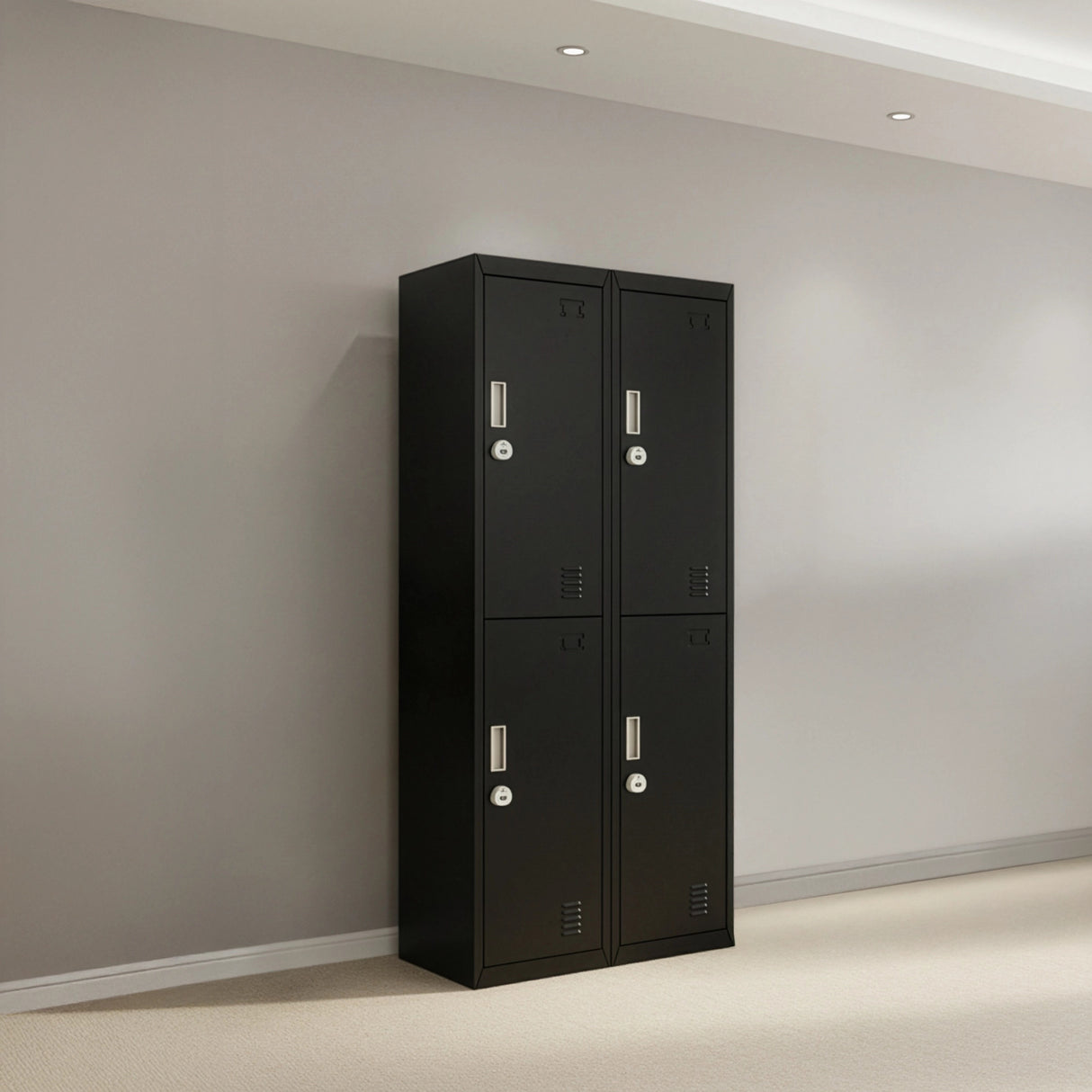 Four-Door Office Gym Shed Storage Locker