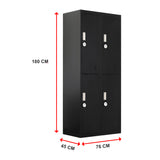 Four-Door Office Gym Shed Storage Locker - Extra Image