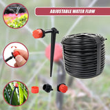 50M Hose Garden Irrigation System Plant Watering DIY Micro Drip Kits - Low Angle