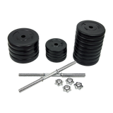 50KG Dumbbell Adjustable Weight Set - Top-Down View
